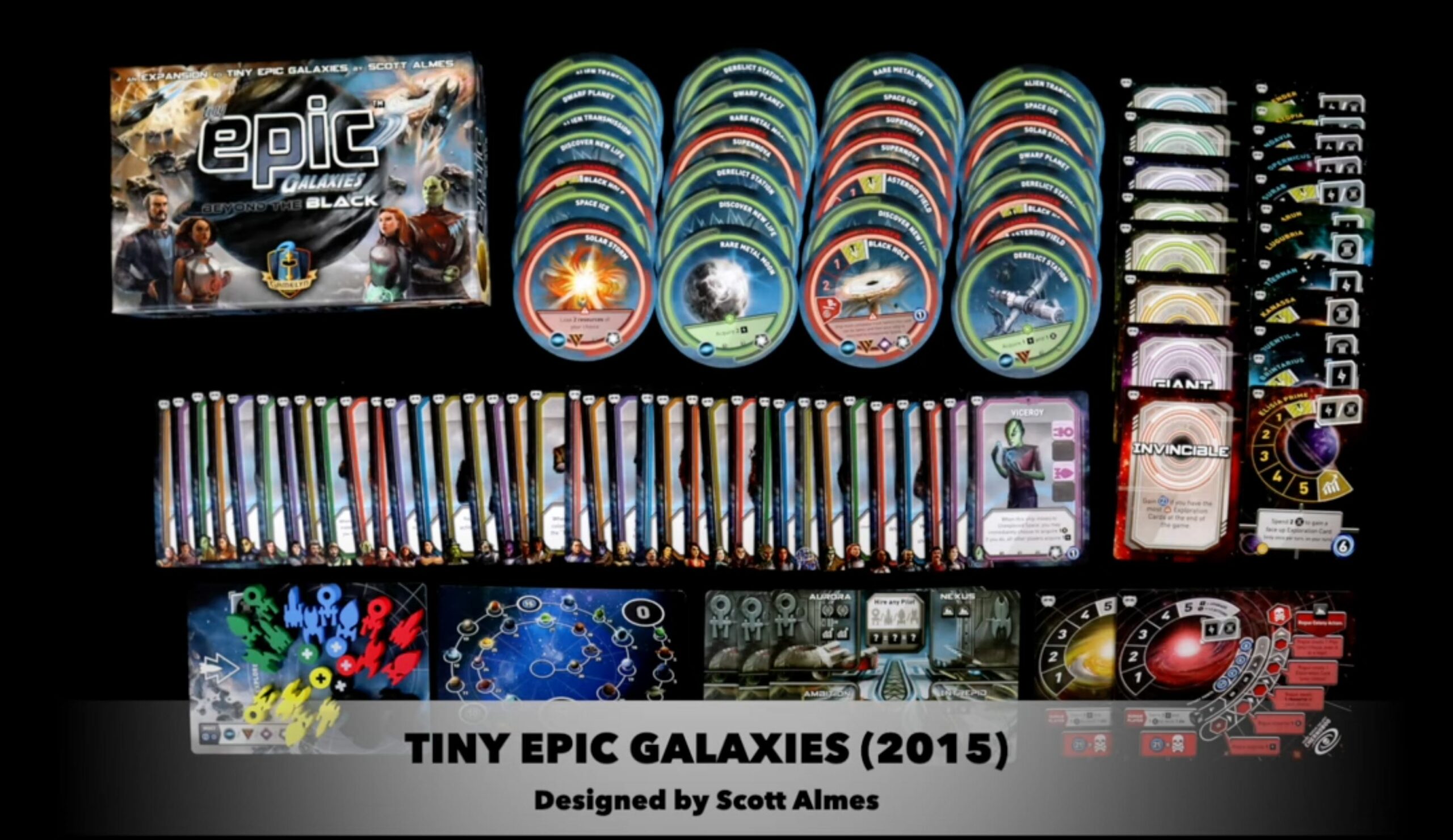 Tiny Epic Galaxies with Beyond the Black expansion Board Game Review
